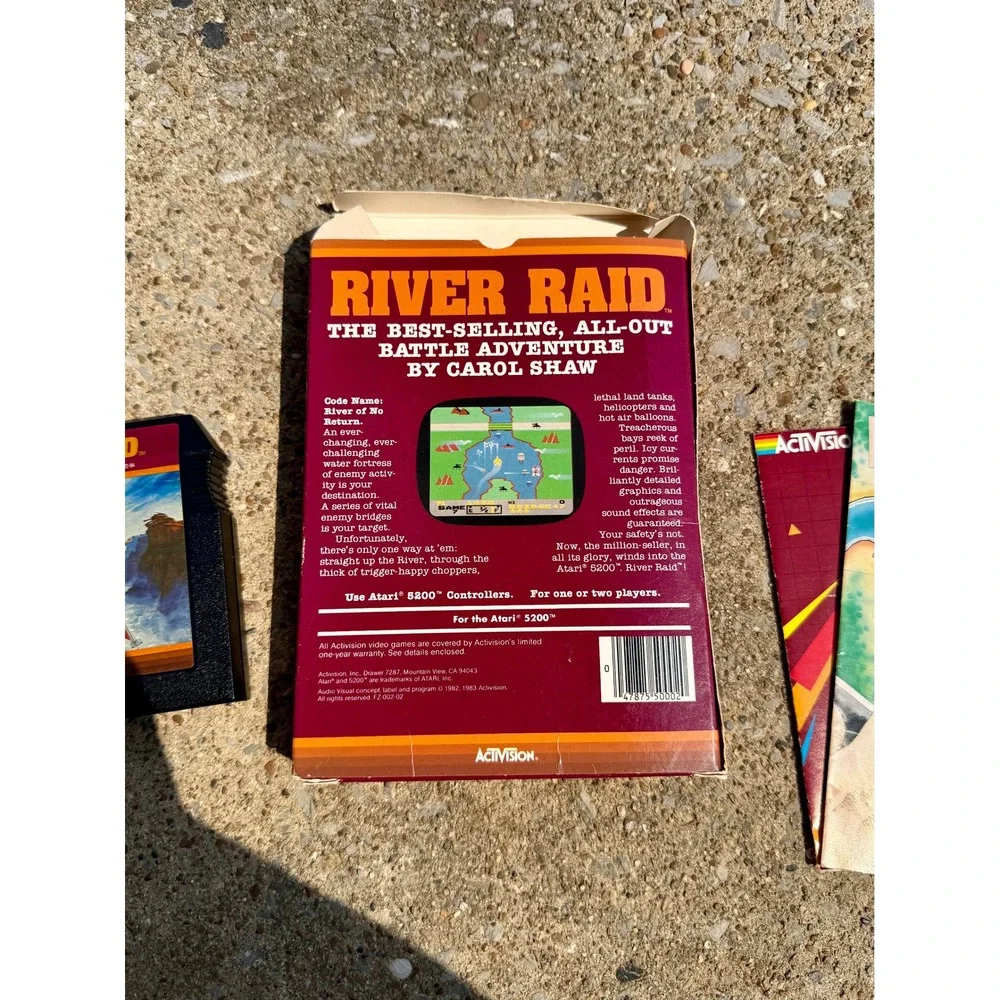 Atari 5200 River Raid Activision Game CIB Complete In Box Carol Shaw Vintage